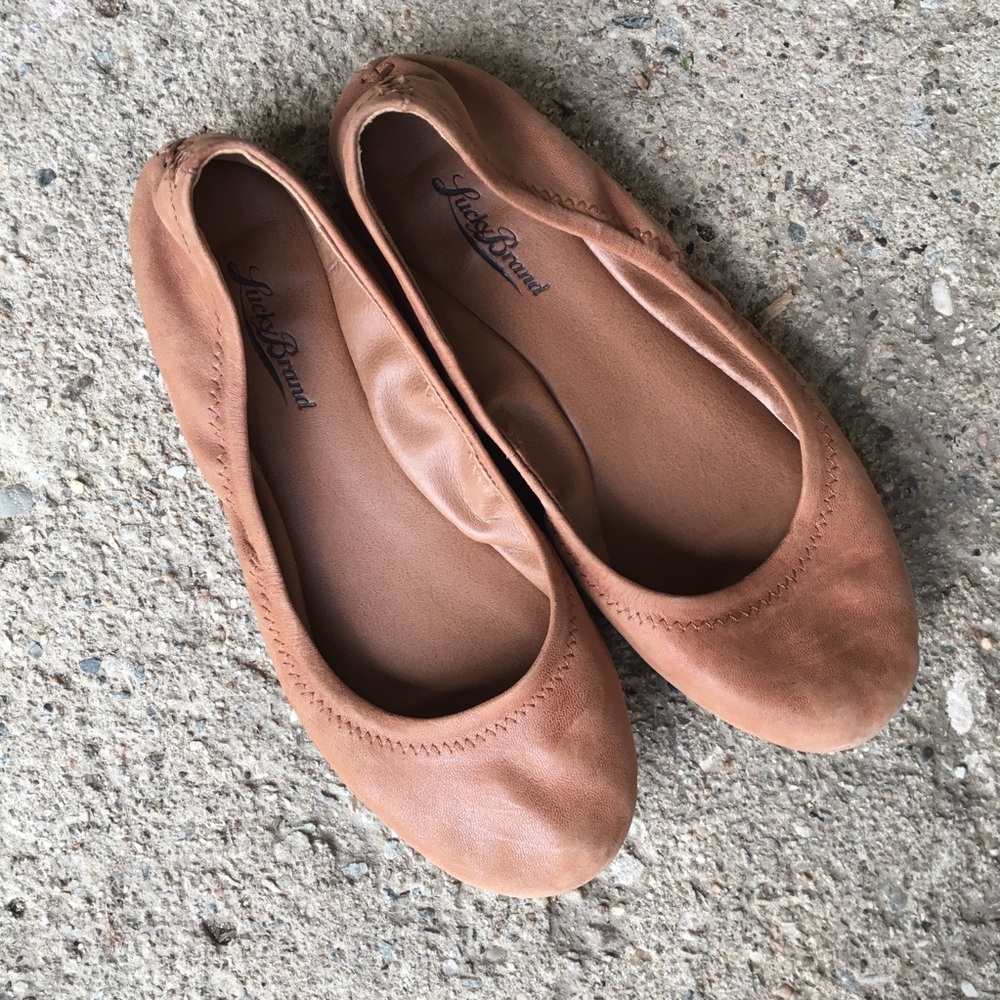 LUCKY BRAND emmie leather ballet flats